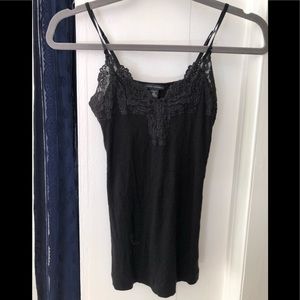 Lacy black tank